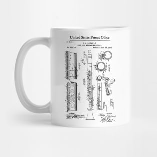 Clarinet Patent Black Mug